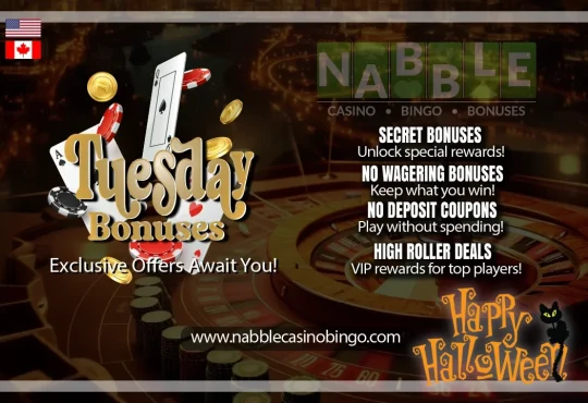 USA casinos Tuesday bonuses Halloween