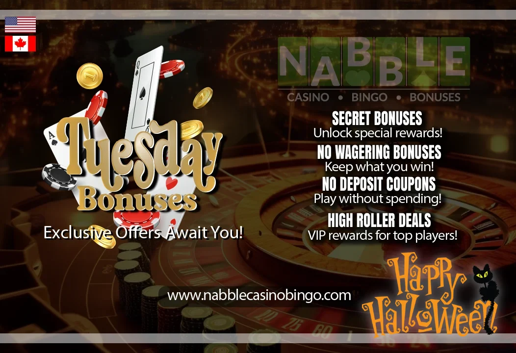 USA casinos Tuesday bonuses Halloween