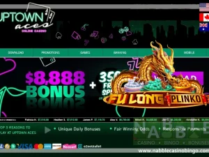 Uptown Aces casino daily bonuses Fú Long Plinko