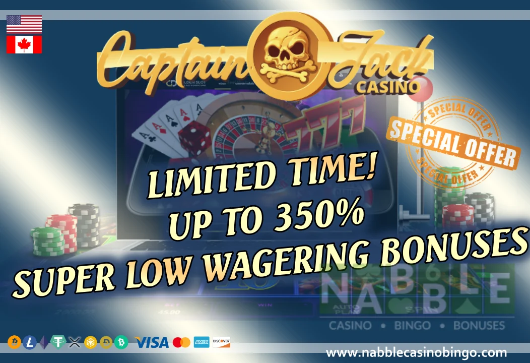 Captain Jack casino bonus codes Limited Time