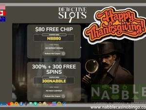 Detective Slots Casino bonuses Thanksgiving
