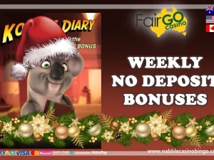 Fair Go casino no deposit bonuses Christmas