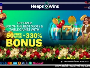 Heaps O Wins casino bonus Christmas
