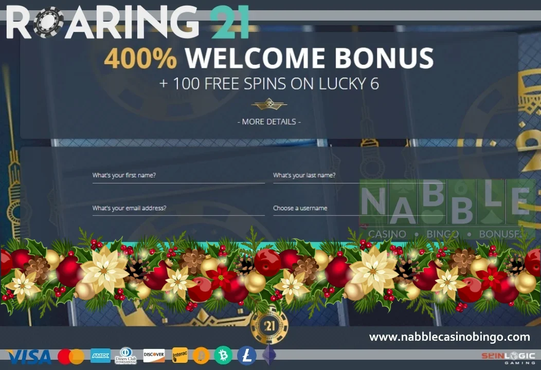 Roaring21 casino bonuses Christmas