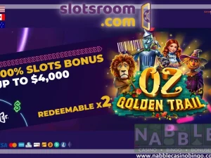 Slotsroom casino bonuses Oz Golden Trail
