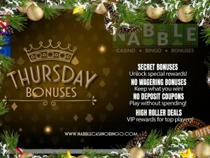 Thursday casino bonus codes Christmas