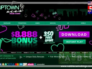 Uptown Aces casino daily bonuses