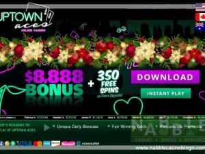 Uptown Aces casino daily bonuses Christmas