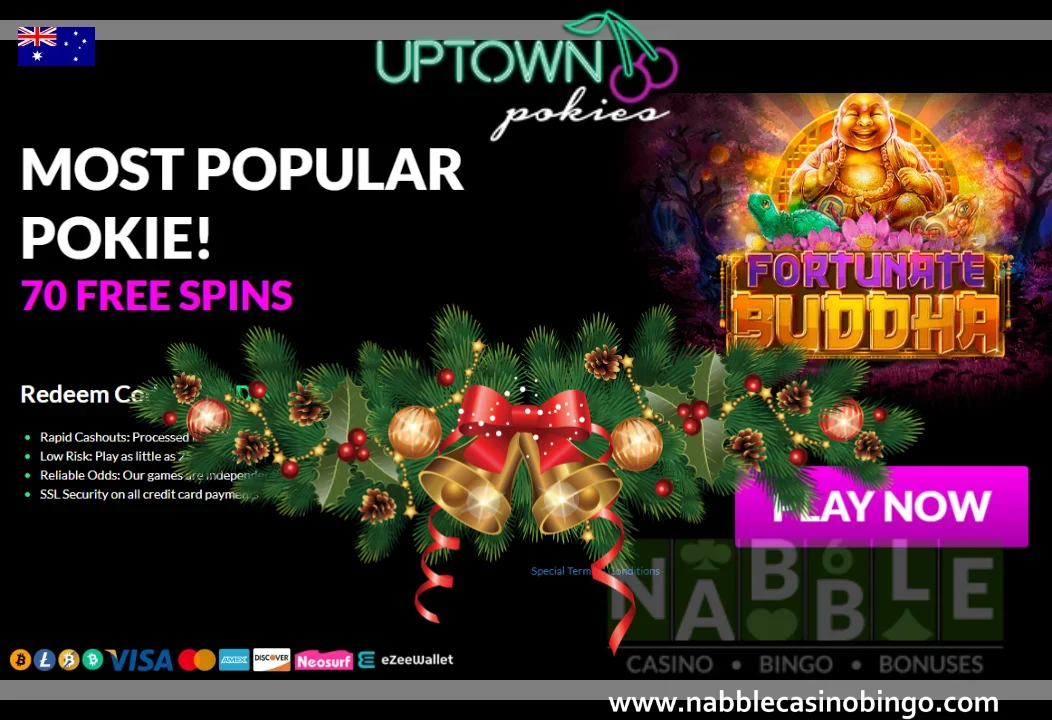Uptown Pokies casino bonus codes Christmas