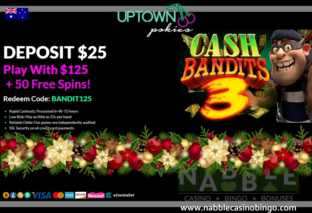 Uptown Pokies sign up bonus codes Christmas