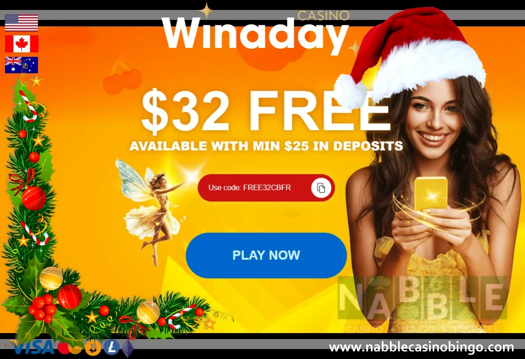 Winaday casino bonuses and promotions Christmas