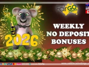 Fair Go casino no deposit bonuses New Year
