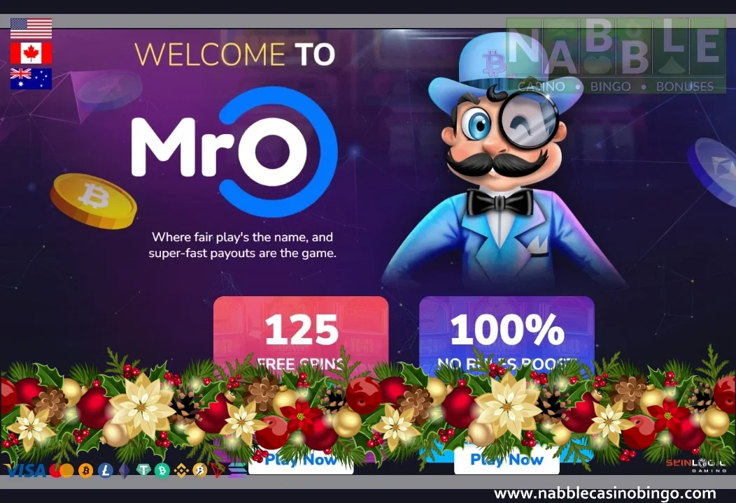 Mr. O casino bonus codes Christmas