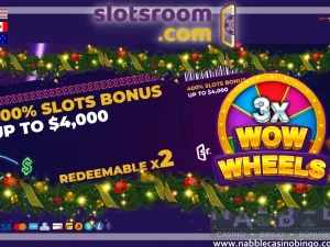 Slotsroom casino bonuses 3x Wow Wheels slot