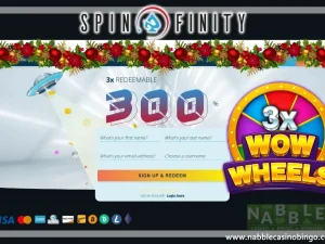 Spinfinity casino bonus codes 3x WOW Wheels slot