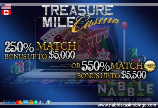 Treasure Mile casino bonus codes 1