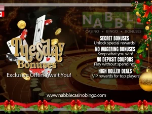 USA casinos Tuesday bonuses Christmas