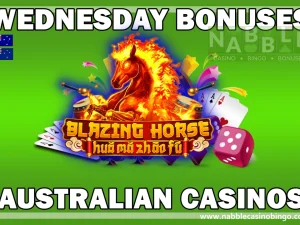 Australian casinos Wednesday bonus offers Blazing Horse slot