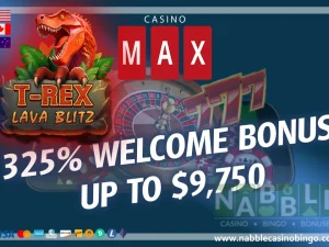 CasinoMax bonuses T-Rex Lava Blitz slot