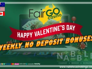 Fair Go casino no deposit bonuses Valentine´s Day