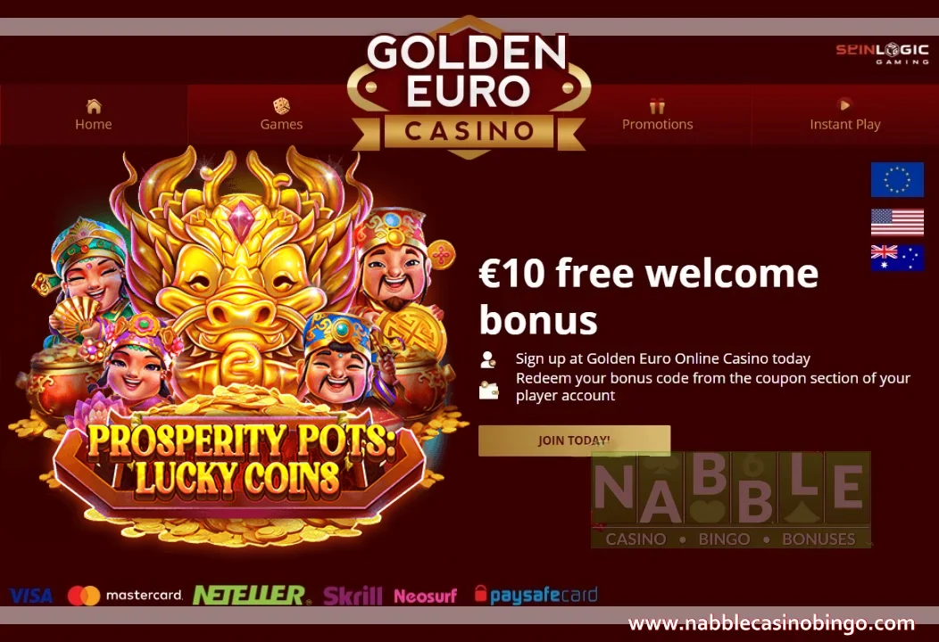 Golden Euro casino bonus codes Prosperity Pots Lucky Coins slot