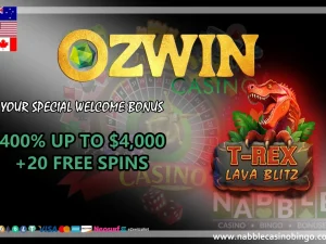 Ozwin casino bonus codes T-Rex Lava Blitz slot