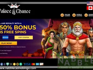 Palace of Chance casino $100 no deposit bonus