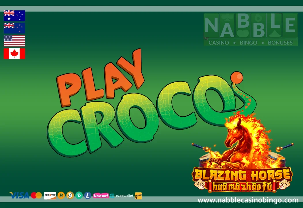 PlayCroco casino bonuses Blazing Horse slot