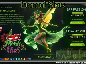 Eternal Slots casino bonus codes Mardi Gras