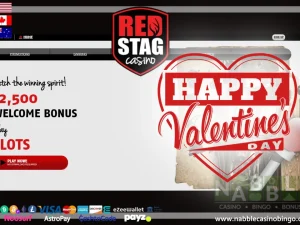 Red Stag casino sign-up bonus codes Valentine's Day