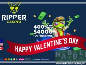 Ripper Casino bonus codes Valentine's Day