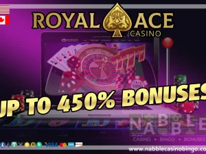 Royal Ace casino bonus codes 450