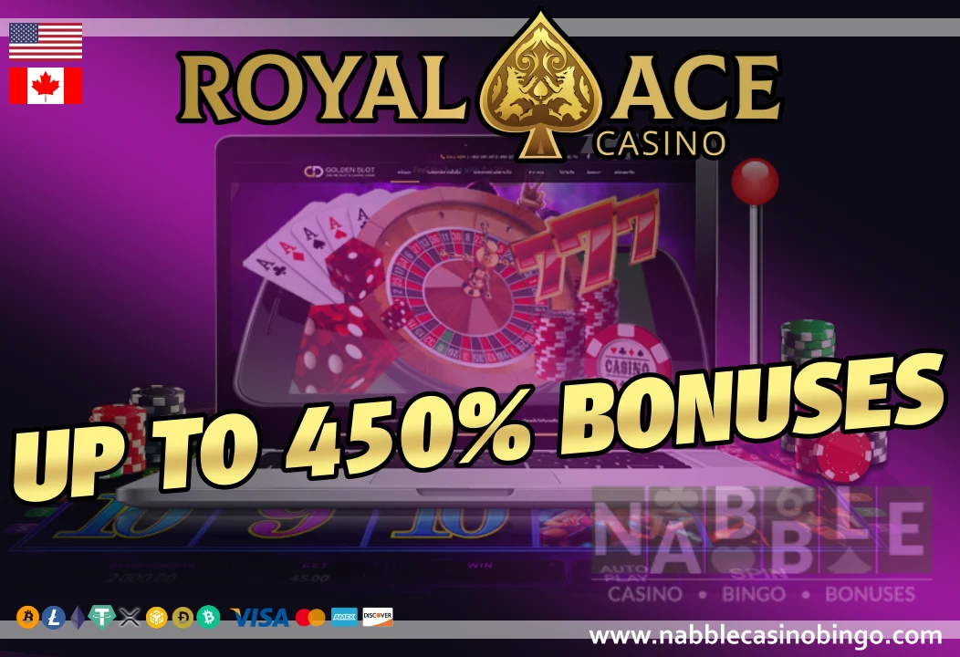 Royal Ace casino bonus codes 450