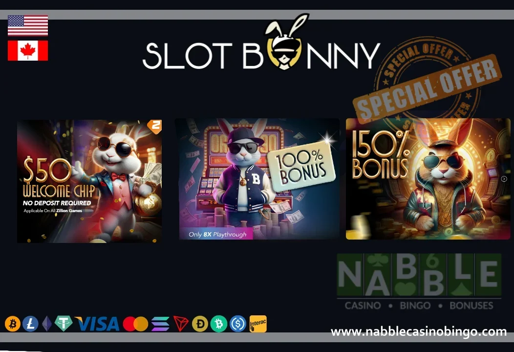 Slot Bunny casino bonus codes special offers