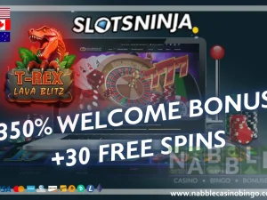 Slots Ninja casino bonus codes T-Rex Lava Blitz slot