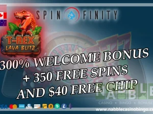 Spinfinity casino bonus codes T-Rex Lava Blitz slot