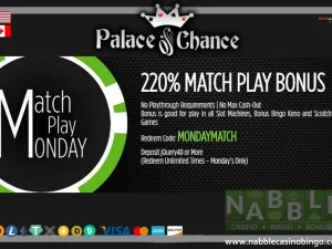 Palace of Chance 220% no rules bonus