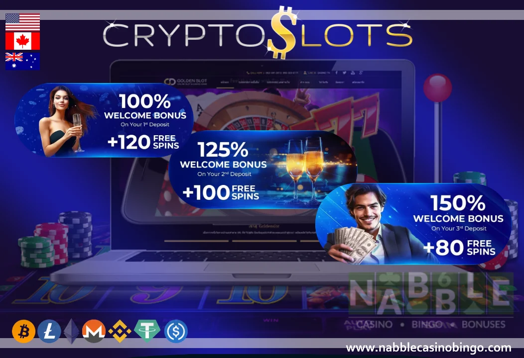 CryptoSlots casino bonuses and promotions