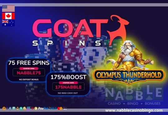 Goat Spins casino bonus codes Olympus Thunderhold slot