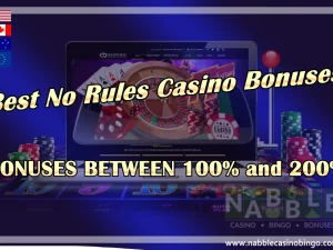 No Rules Casino Bonuses Between 100% and 200%
