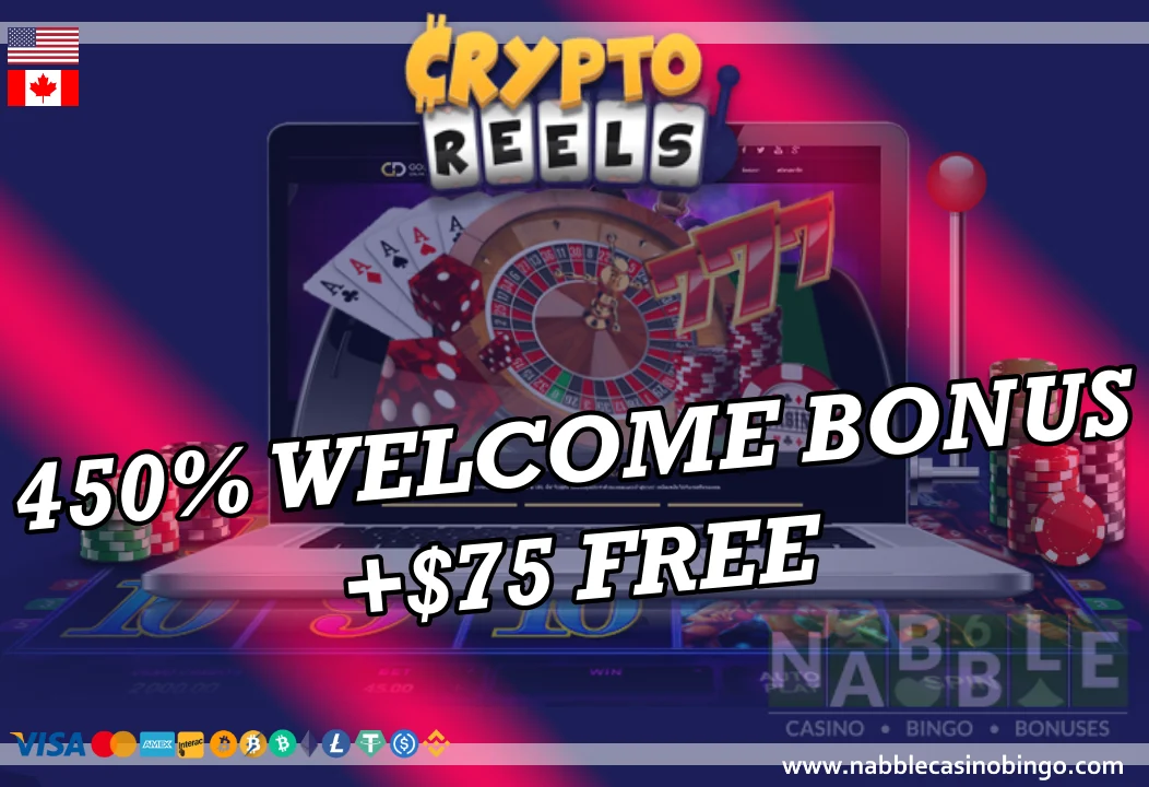 Cryptoreels casino bonuses and promotions