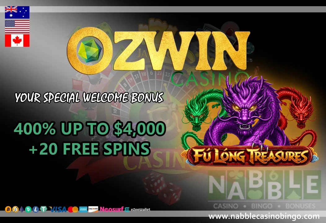 Ozwin casino bonus codes and promotions Fu Long Treasures slot