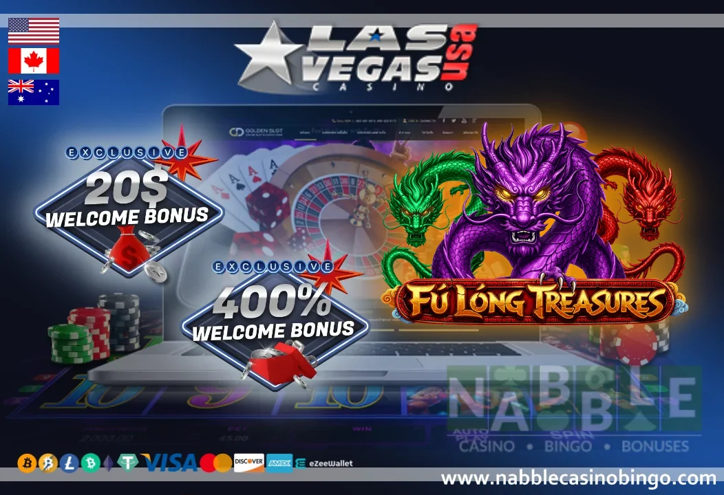 Las Vegas USA casino bonuses Fu Long Treasures slot