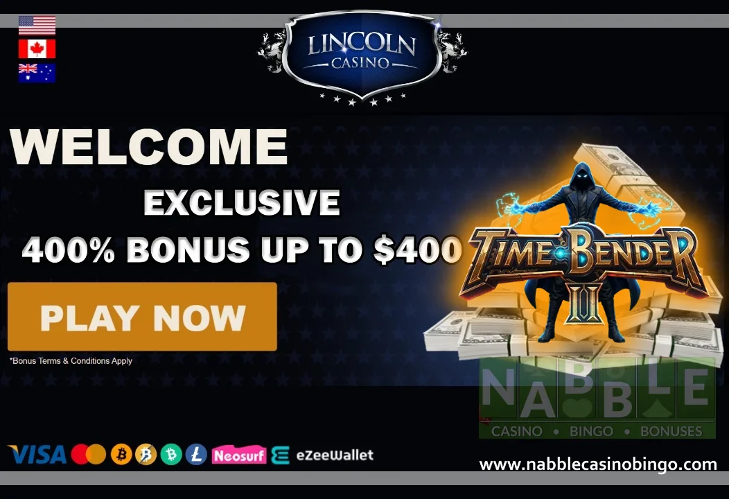 Lincoln casino latest bonus offers Time Bender II slot