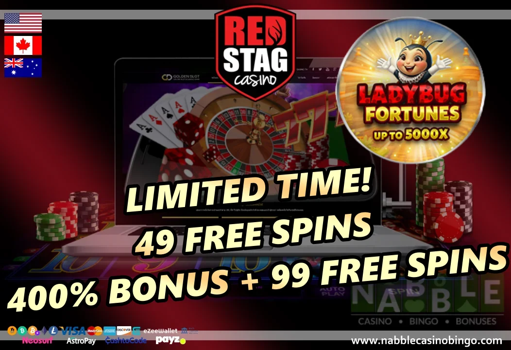 Red Stag casino sign-up bonus codes 0820