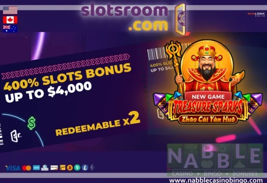 Slotsroom casino bonuses Treasure Sparks slot