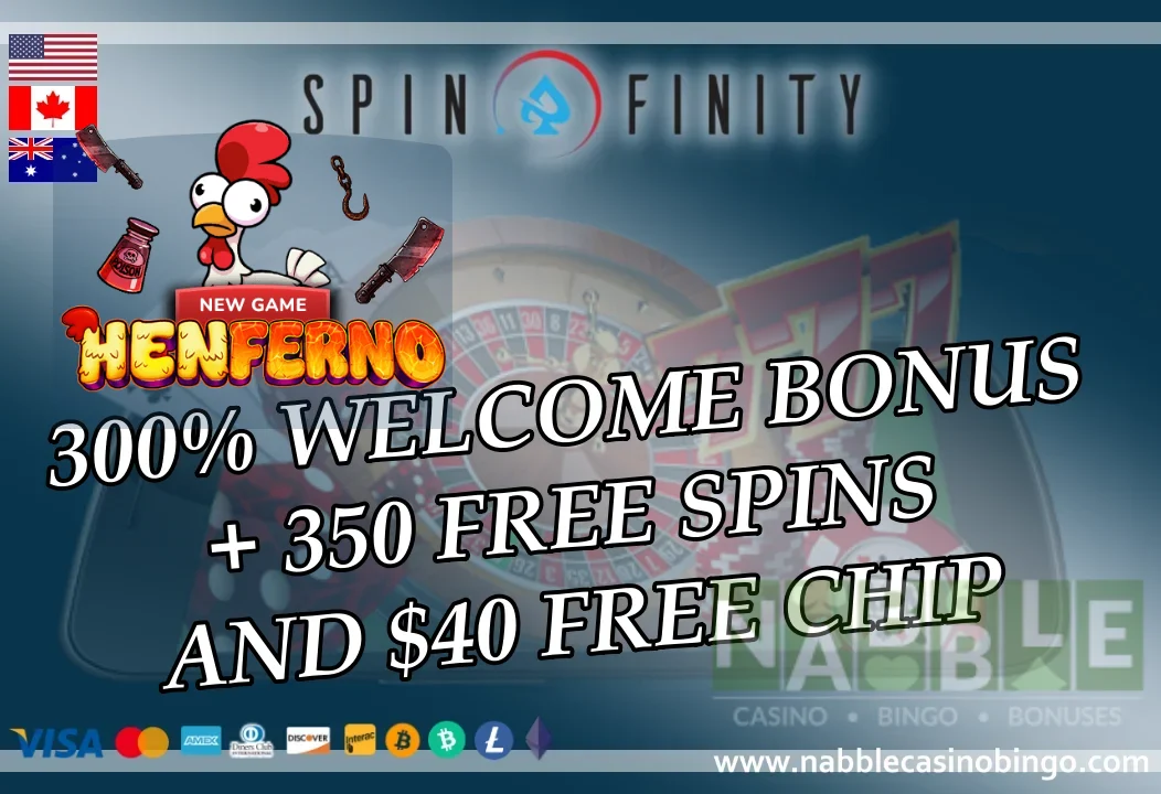 Spinfinity casino bonus codes Henferno slot