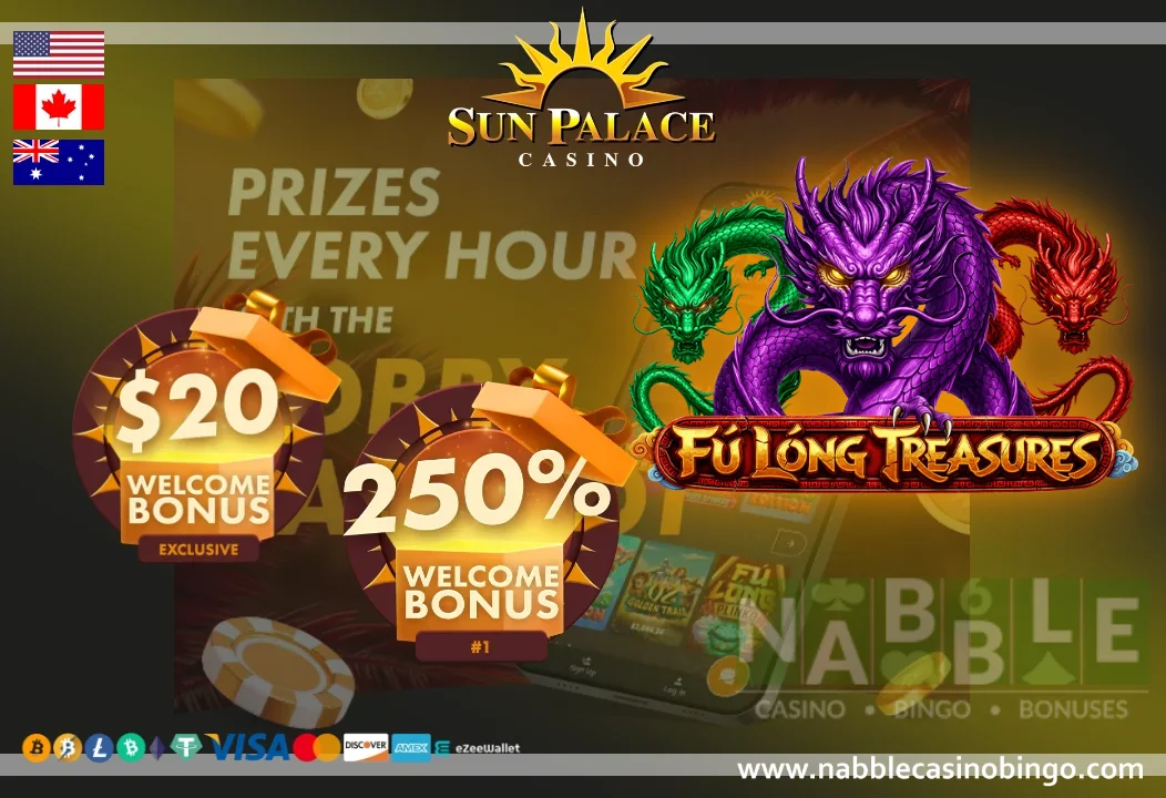 Sun Palace casino bonus codes Fu Long Treasures slot