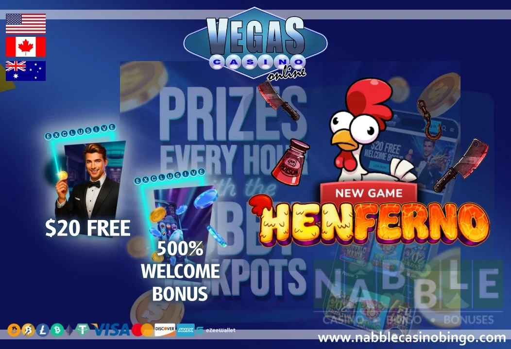 Vegas Casino Online USA bonus codes Henferno slot