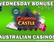 Australian casinos Wednesday bonus offers Crimson Castle slot